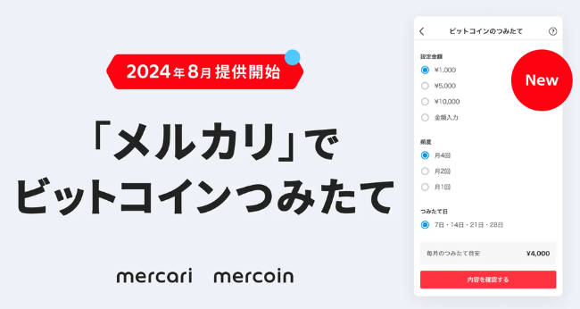 【メルカリ】ビットコインつみたて