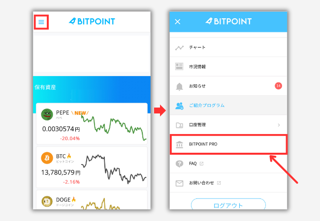 【ビットポイント】取引所で仮想通貨GXE（ゼノ）を買う手順1