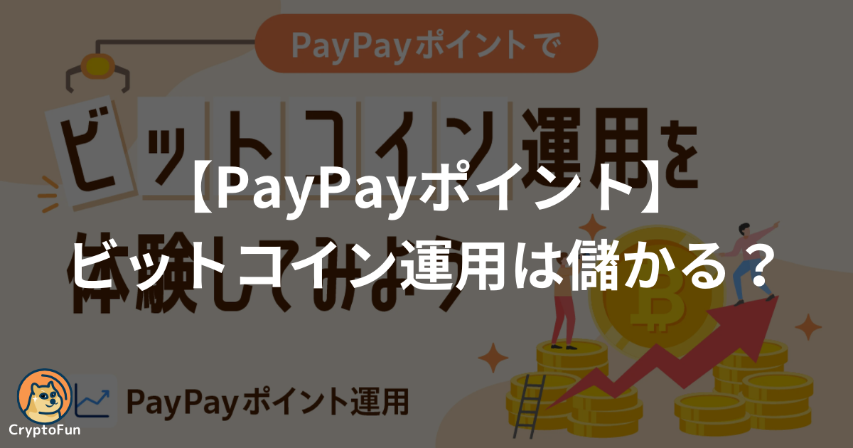 【PayPayポイント】ビットコイン運用は儲かる？メリット・デメリットを徹底解説！