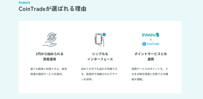 コイントレードのHP②
