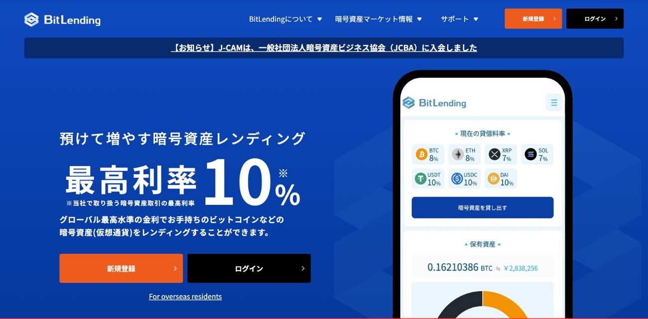 ビットレンディングのHP①